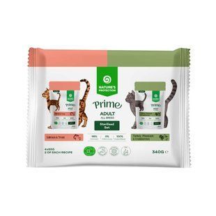 Nature's Protection Prime Sterilised Cats Set Adult Сет вологого корму для стерилізованих котів,&nbsp;4x85 г NPPR47919 фото
