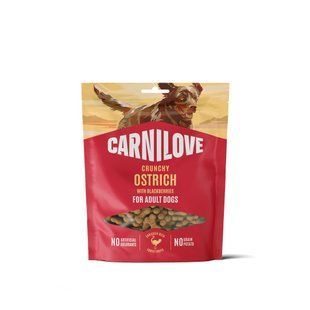 Ласощі Carnilove Crunchy Snack Ostrich with Blackberries для собак хрусткі страус і ожина 200 г 100796 фото