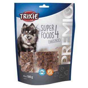Ласощі для собак Trixie Набір в Premio 4 Meat Superfoods, курка, качка, яловичина, баранина, 4х100 г, 400 г 31854***** фото