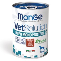 Вологий корм Для дорослих собак Monge VetSolution Wet Hypo canine ягня 0,4 кг