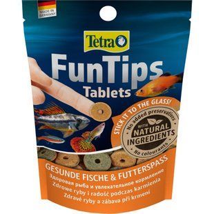 Корм сухий Tetra FunTips для риб у вигляді клейких таблеток 20шт 254176 фото