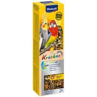Ласощі для птахів Vitakraft Kracker Original Feather Care крекер для середніх папуг та ара у період линьки 2 шт уп, 180 г 21294 Vitakraft фото