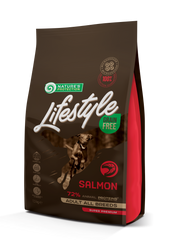 Сухий беззерновий корм з лососем для дорослих собак всіх порід Lifestyle Grain Free Salmon Adult All Breeds 1.5кг