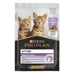 Вологий корм для кошенят PRO PLAN Kitten Healthy Start шматочки в паштеті з індичкою 75 г