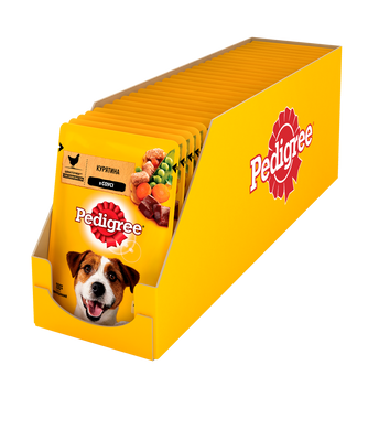 Вологий корм для собак Pedigree з куркою в соусі 100 г