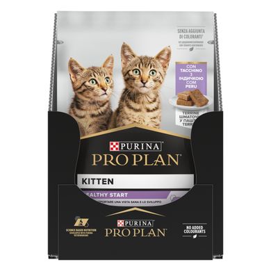 Вологий корм для кошенят PRO PLAN Kitten Healthy Start шматочки в паштеті з індичкою 75 г