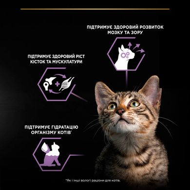 Вологий корм для кошенят PRO PLAN Kitten Healthy Start шматочки в паштеті з індичкою 75 г