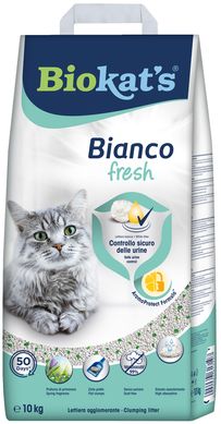 Наполнитель для кошачьего туалета Biokat's Bianco Fresh бентонитовый, 10 кг