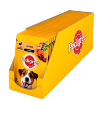 Упаковка вологого корму для собак Pedigree з куркою в соусі 24 шт. * 100 г