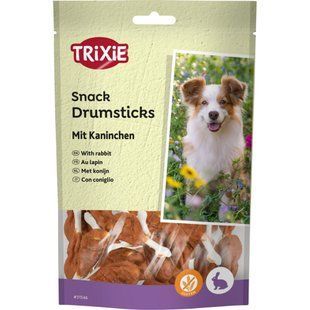 Ласощі для собак Trixie Drumsticks with Rabbit кісточки з кроликом 100 г 8 шт 31546 фото