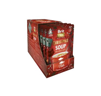 Влажный корм для кошек Brit Care Christmas Fish Soup рождественский суп с рыбой 75 г