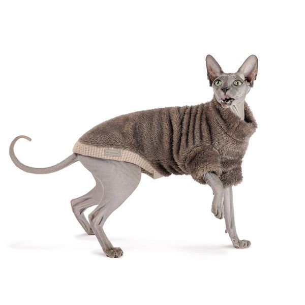 Одяг для котів Pet Fashion Светр Tim ТМ для кота, ХS кавовий РR442591***** фото