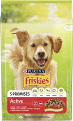 Сухий корм FRISKIES Active для дорослих собак з підвищеною активністю з яловичиною 10 кг