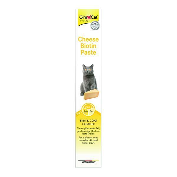 Вітаміни для котів GimCat Сирна паста Cheese Biotin Paste, з біотином, 100 г G-401010 фото
