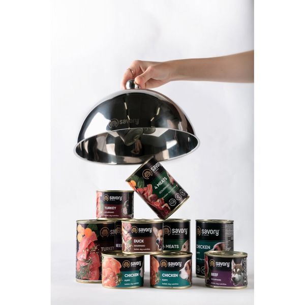 Вологий корм для собак Savory Gourmand Fresh Turkey, Індичка, 100 г 30495***** фото