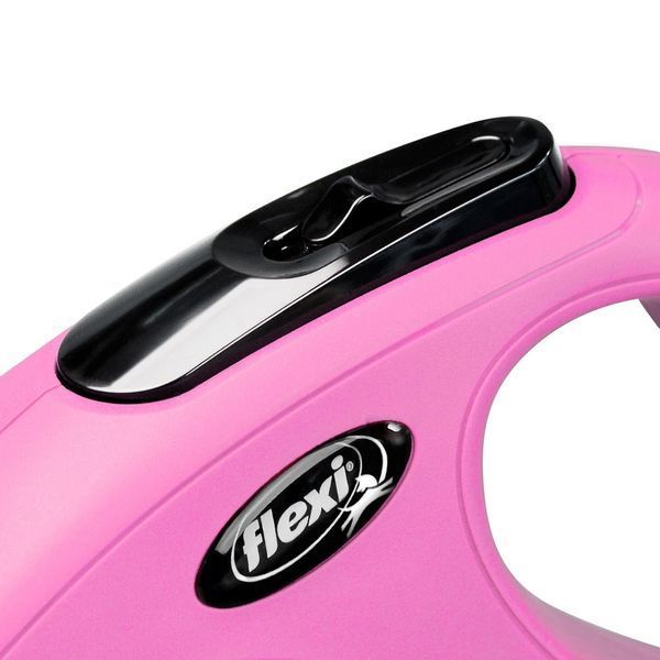 Повідець-рулетка для собак Flexi New Classic трос рожева S 8 м 12 кг 11806 PINK Flexi***** фото