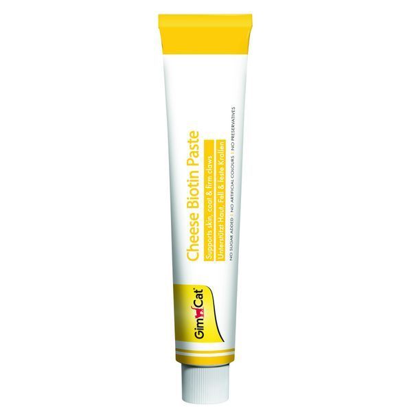 Вітаміни для котів GimCat Сирна паста Cheese Biotin Paste, з біотином, 100 г G-401010 фото