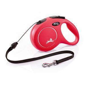 Повідець-рулетка для собак Flexi New Classic трос червона M 8 м 20 кг 11813 RED Flexi***** фото