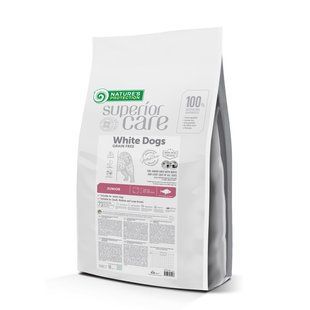 Nature's Protection Superior Care White Dogs Grain Free White Fish Junior All Sizes Сухий беззерновий корм для юніорів усіх розмірів з білою рибою, 10 кг NPSC47597 фото