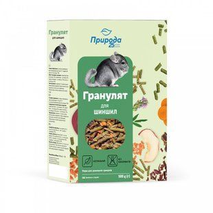 Корм для гризунів Природа Гранулят для шиншилл 500 г PR241564 фото
