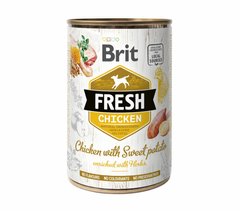 Вологий корм для собак Brit Fresh Chicken/Sweet Potato курка батат 400 г