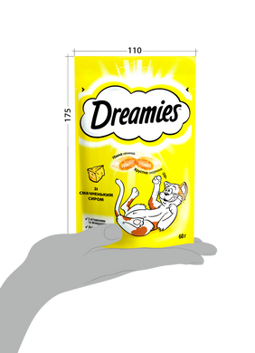 Ласощі для котів Dreamies Chicken із сиром 60 г