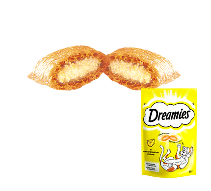 Ласощі для котів Dreamies Chicken із сиром 60 г