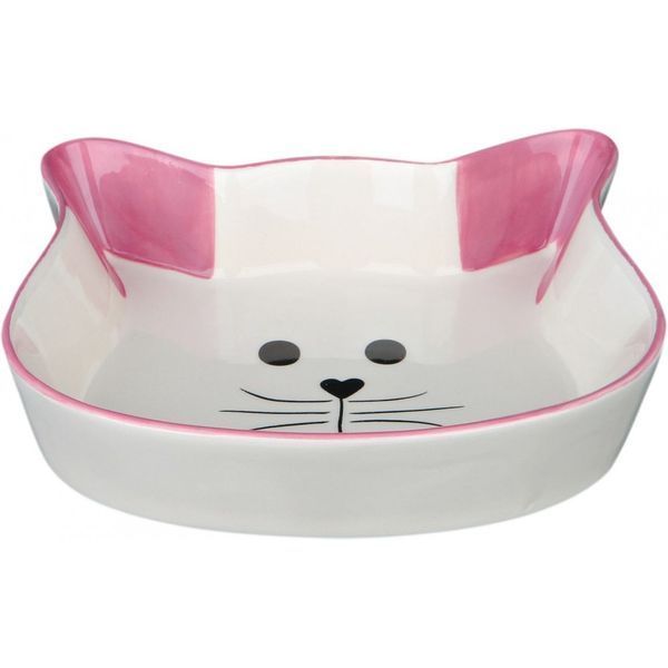Миска для котів Trixie у формі котячої мордочки керамічна 250 мл 12 см 24494 фото