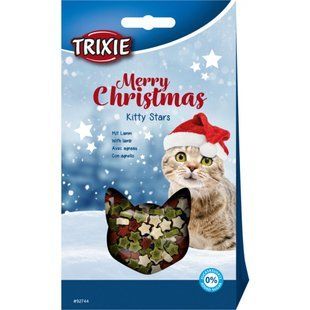 Ласощі для котів Trixie Merry Christmas Kitty Stars з ягням 140 г 92744***** фото