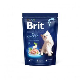 Сухий корм для котів Brit Premium для кошенят Cat Kitten, курка та екстракти трав, 1,5 кг 171842 фото