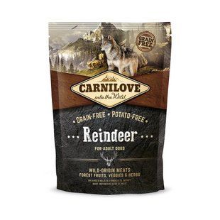Сухий корм для собак Carnilove Adult Reindeer для дорослих собак усіх порід, Північний олень, 1,5 кг 150827/8891 фото