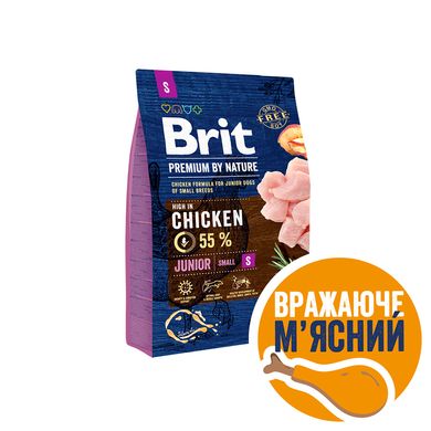 Сухий корм для собак Brit Premium Junior S 3 кг