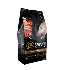 Сухий корм для собак Savory Adult All Breeds з уткою та кроликом 1 кг