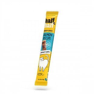 Ласощі для котів Half&Half HalfHalf м ясна паличка, з лососем 5 г 31908 фото