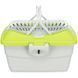 Trixie Переноска Mini Capri до 2 кг сіра зелена пластик 40х22х30 см 39802 фото 3
