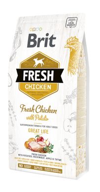 Сухий корм для собак Brit Fresh Chicken/Potato Adult курка, картопля 2,5 кг