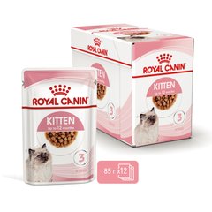 Упаковка вологого корму для кошенят ROYAL CANIN KITTEN IN GRAVY 85 г x 12 шт.