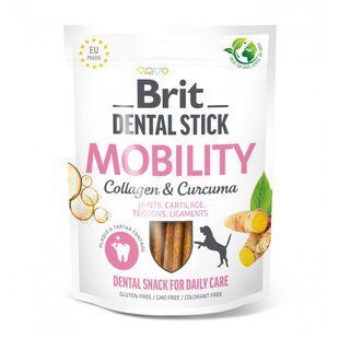 Ласощі для собак Brit Care Brit Dental Stick Mobility з колагеном та куркумою, для суглобів, 7 шт 251 г 112103 фото