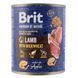 Вологий корм для собак Brit Premium Adult Lamb with Buckwheat, Ягня та гречка, паштет, 800 г 100414/8614 фото 1