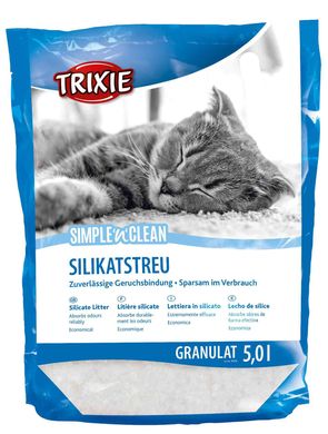 Наполнитель Trixie Simple&Clean для кошек, силикагелевый, 5 л