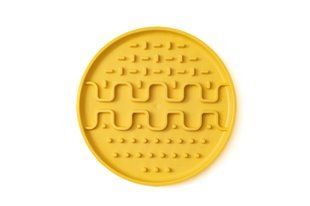 FIBOO Килимок для злизування ласощів та їжі Lollipop, Mini, жовтий FIB0047 фото