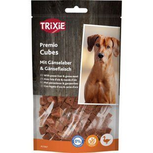 Ласощі для собак Trixie Premio Guse Liver Cubes кубики з гусячою печінкою 100 г 31867 фото