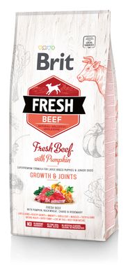 Сухий корм для цуценят Brit Fresh Beef/Pumpkin Puppy Large яловичина гарбуз 12 кг