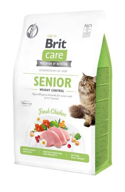 Сухий корм для кішок Brit Care GF Senior Weight Control 400 г