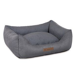 Лежак для собак Pet Fashion Devid, темно сірий, 62х50х19 см PR244451 фото