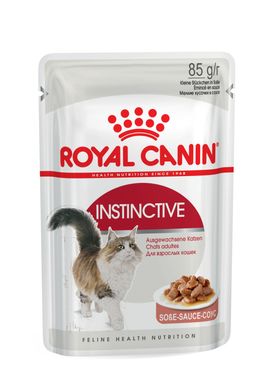 Упаковка вологого корму для дорослих котів ROYAL CANIN INSTINCTIVE IN GRAVY 85 г x 12 шт.