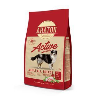 ARATON Active All Breeds Сухий корм для дорослих активних собак усіх порід 15 кг ART47466 фото