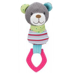 Іграшка для собак Trixie Junior Ведмідь з кільцем та звуком поліестер пластик 23 см 36177 фото