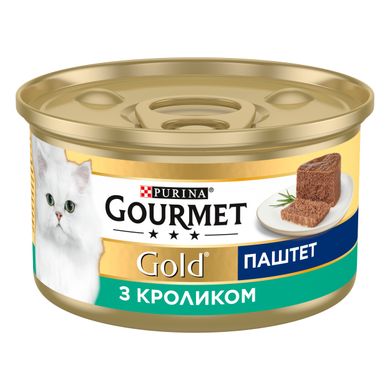 Вологий корм для дорослих котів Purina Gourmet Gold паштет з кроликом 85 г